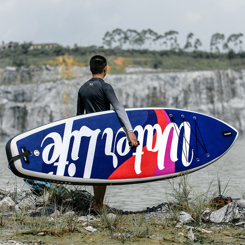 11' SUP Board,All-Around Pro paddle board,blue &red Giant Wave Paddle board
