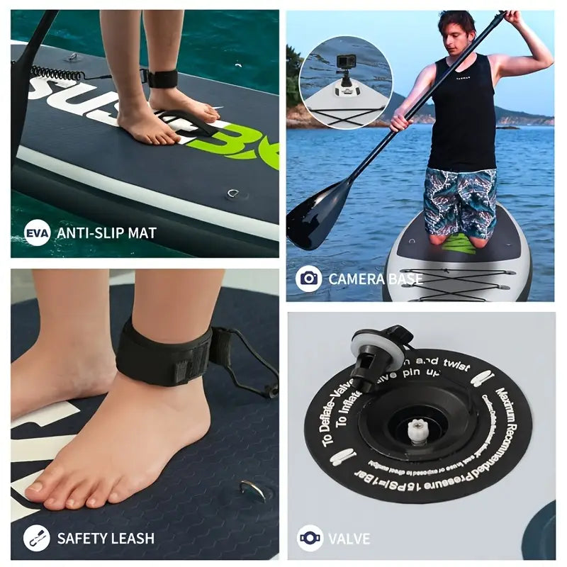 2025 Hurricane-Ready SUP Board｜10ft Inflatable Surf/Yoga Hybrid｜Free 8-Premium Kit｜Military-Grade Deck｜300lbs Capacity｜Labor Day Sale $80 OFF