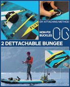 Extra Wide SUP board, blue Inflatable Paddle board