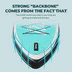 11' SUP Board,All-Around Pro paddle board,blue &red Giant Wave Paddle board